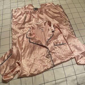 Victoria’s Secret dew drop satin long pajama set